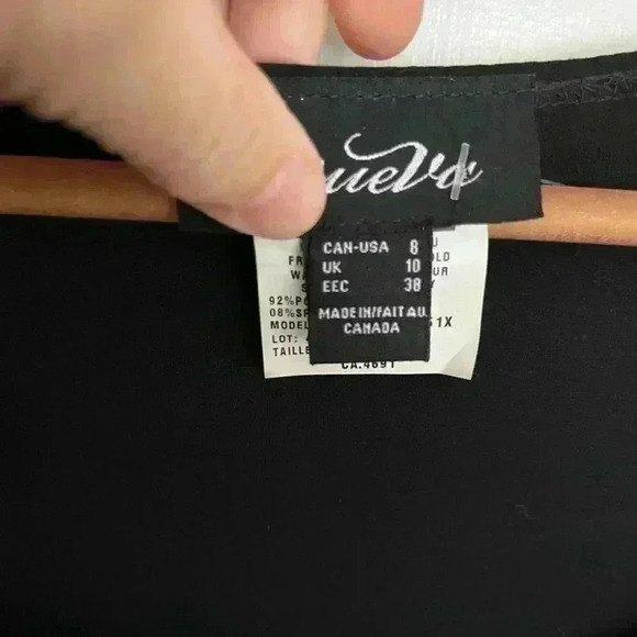 BNWT Nueva Black Tiered/ Ruffle Dress Size 8 - Picture 4 of 13